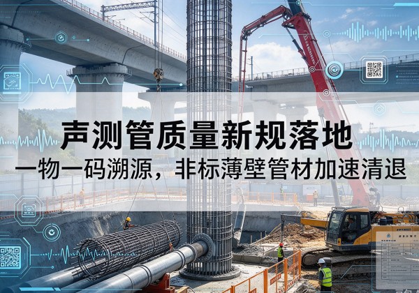 古城声测管质量新规落地，一物一码溯源，非标薄壁管材加速清退