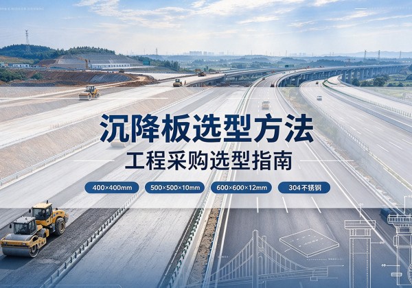 古城沉降板选择方法